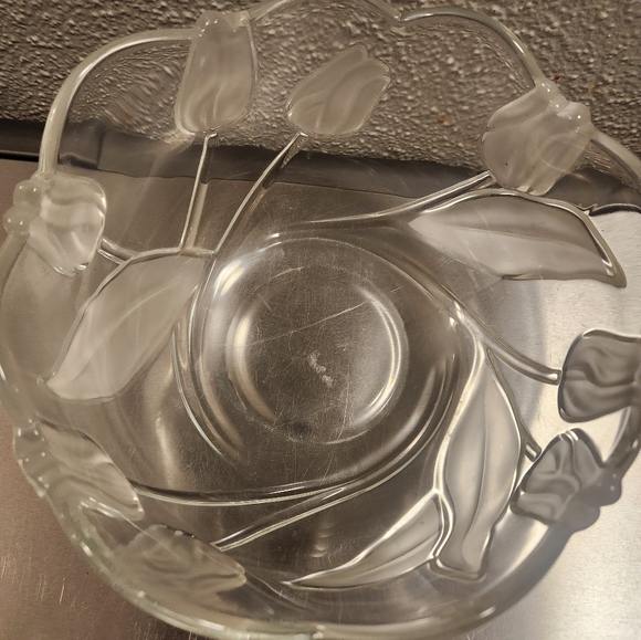 Mikasa Accents Vintage Mikasa Glass Tulip Flower Glass Bowl Poshmark